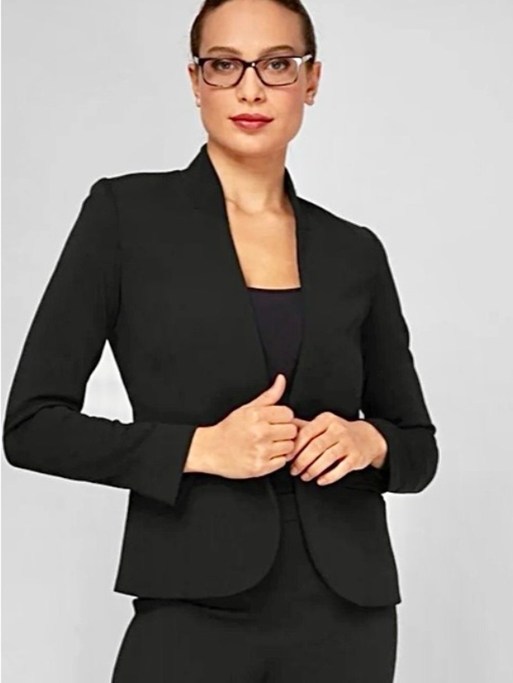 New Nora Gardner Alanna Black Blazer Size 8 NYC Designer Career Workwear